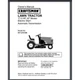 Craftsman Lawn Tractor 917.273140 Owner parts Manual 60 pages comb bound