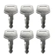 6pcs Ignition Key TC832-31810 for Kubota BX1880 BX2380 BX23S BX2680 TC832-318...