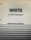 WHITE 2-180 FIELD BOSS TRACTOR OPERATORS MANUAL