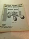 Ford Tractor 1000 Parts Catalog 1973