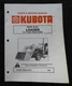 KUBOTA 4200 b4200 TRACTOR "B1620 LOADER" PARTS & SERVICE MANUAL