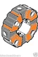 KOBELCO EXCAVATOR HYDRAULIC PUMP COUPLING. SK235SR SK235SRLC