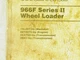 CAT Caterpillar 966F SERIES II WHEEL LOADER  PARTS MANUAL 1SL507-UP SEBP2262