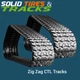 Two Zigzag Tracks 320x86x54 fits Gehl RT175, RT185, Yanmar T175 for&nbsp;Snow,&nbsp;Mud