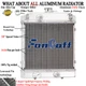 2-Row Aluminum Radiator fit Artic Cat 450 500/550/650 700 Prowler XT 550/650/700