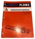 USED OPERATING MANUAL FOR ALLIS CHALMERS 2500 SERIES PLOWS 587409