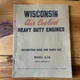 Wisconsin Air Cooled Heavy Duty Engines Instruction Book And Parts List S-7D