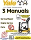 YALE FORKLIFT (B813) GLP110MG SERVICE REPAIR ENGINE PARTS MANUAL PDF ON USB