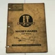 I &T Shop Service MH-5A Massey Harris 21 Colt 23 Mustang 33 44 55 Repair Manual