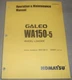 KOMATSU WA150-5 WHEEL LOADER OPERATION & MAINTENANCE BOOK MANUAL S/N 65001-UP