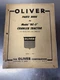 Original Oliver OC-3 Crawler Parts Catalog Manual 