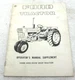 VINTAGE 1966 FORD 4000 ROW CROP TRACTOR OPERATORS MANUAL ORIGINAL