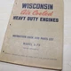 WISCONSIN S-7D Air Cooled ENGINE Service Repair Shop Spare Parts Book Manual LIS