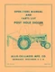 ALLIS CHALMERS D 14 17 WD 45 CA Post Hole Digger Manual