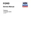 Ford 1110, 1210 Tractor Service Manual Repair Shop Book
