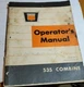 Original Oliver Model 535 Combine Operator's Manual No. 446 506 Dated May 1969