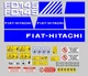 Fiat-Hitachi FD 145 Adhesive Decals, Complete Kit