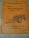 Allis Chalmers WD52 WD53 Pickup Plows Operators Manual Snap Coupler