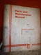 OTIS BAKER FTD-060 1830 SERIES FORKLIFT TRUCK FACTORY MAINTENANCE PARTS MANUAL