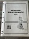 HYSTER R25A FORKLIFT Periodic Maintenance Book MANUAL Service Catalog Guide