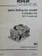 Kohler Generator 4.5CKM21-RV KT-17 Gasoline power Parts Catalog Manual 4500 watt