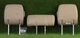 Toyota 4runner 2016-2024 SR5 Rear seats 2nd Row Headrests 3Pcs Leather Oem used