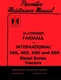 International Farmall 360 460 560 660 Preventive Maintenance Operators Manual IH