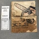 Vintage Homelite XL-2 Automatic Chainsaw Owners Manual Part No. 24751