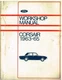 FORD CORSAIR 1500 & 1500GT SALOON (1963-1965) ORIGINAL FACTORY WORKSHOP MANUAL