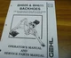 Gehl BH609 & BH611 Backhoe for SL5625 Parts Catalog & Owner Operator Manual xz
