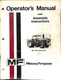 Massey Ferguson MF 2745 Tractor Operator's Manual and Assembly Instructions