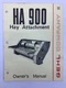 Gehl Company HA900 Hay Attachment Owners Manual 901563