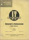 Part # MH-6A I&T Shop Service Manual for Massey Ferguson Model 16 Pacer Tractor