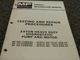 Massey Ferguson MF760 Combine Eaton Pump & Motor Testing & Repair Manual 9413-Up