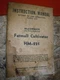 1949 McCORMICK-DEERING FARMALL CULTIVATOR HM-221 ORIGINAL INSTRUCTION MANUAL 