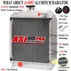 121462-44500 3 ROW Alumimum Radiator Fits Yanmar YM1401 YM1502 YM1510