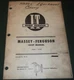 MASSEY FERGUSON I&T MF-285 TRACTOR SERVICE REPAIR MANUAL MF-36