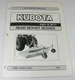 Kubota 3561 3571 Rear Mount Mower Parts Manual for B8200 Through L305 Tractors