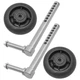 Caltric Rear Gauge Wheels & Arms Mower Deck for John Deere 2025R 2027R 2032R