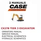 CASE CX27B TIER 3 MINI EXCAVATOR  MANUAL OPERATORS SERVICE REPAIR SHOP  PDF