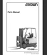 Crown FC4000 Series FC4010-40 FC4020-40 Forklift Parts Catalog Manual PDF USB