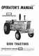 Minneapolis Moline MPLS MOLINE-G-900 S509 Owners Manual
