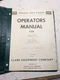 CLARK OPERATORS MANUAL CLARKLIFT FORK LIFT TRUCKS C500 H 30 40 50 Y HY 1968 Shop