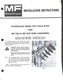 Massey Ferguson Hydraulic Wing Lift Fold Kits Installation Manual MF 520 620