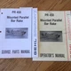 Gehl PR450 MOUNTED HAY RAKE PARTS MANUAL CATALOG LIST & OPERATOR&rsquo;S GUIDE BOOKS