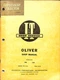 Oliver 1800 1900 Series Shop Service Repair Manual O-16 Implement Tractor