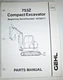 Gehl 753Z Compact Excavator Parts Catalog Manual Book ORIGINAL! 2004 918075