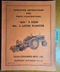 Allis-Chalmers WD 2 Row No. 3 Lister Planter Owner's Operator's Manual TM-103A