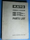 KATO HYDRAULIC EXCAVATOR HD-770 SE II SEL PARTS LIST OEM FACTORY ORIGINAL