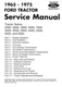 Ford 2000 3000 4000 5000 7000 (3400-5550) Tractor Service Shop Manual 1965-1975